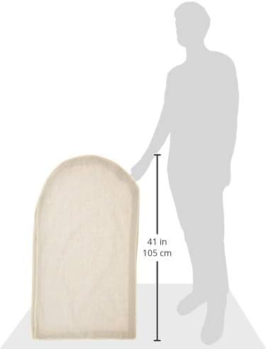 Whitmor Zippered Garment Bag Natural Linen,Large,(Pack of 4)