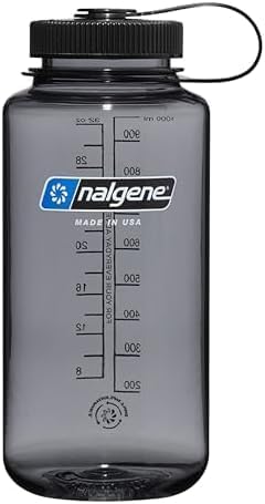 Nalgene 32 oz Wide Mouth Water Bottle | BPA-Free, Durable & Leak Proof, Lightweight Bottle for Hiking & Gym, Work & Travel