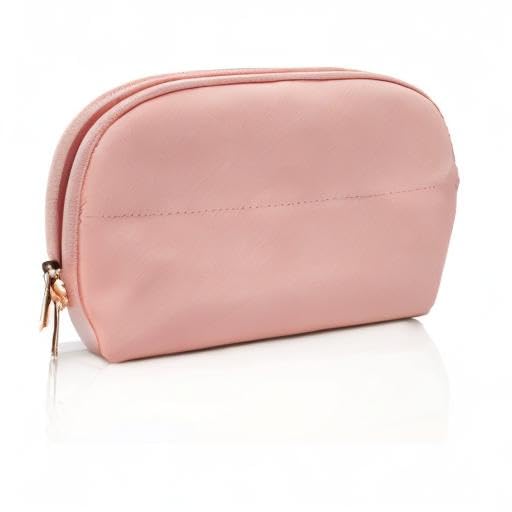 Ethereal Large Cosmetic Pouch, Lightweight Makeup Bag for Purse, Travel Zipper Pouch, Makeup Accessories Organizer, Pink