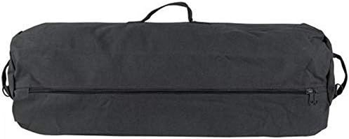 The BEST! GET the Farm Blue GI Zipper Duffel Bag - Enormous 30"x 50" XX Large Military Army Duffle w.Shouldr Strap- Best 4 summer camp, dorm laundry & moving-YKK Zips & 3 Grab Handls (Black, XX-Large)
