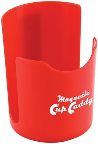 Master Magnetics Magnetic Cup Holder - Caddy for Bottles,Glasses,and Cans - Fits on Fridge,Lawnmower,Forklift,Cart,or Ladder - Heavy-Duty Magnet,(Pack of 6)