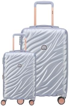 DELSEY PARIS Alexis Durable Luggage Set, Expandable & Lightweight 4-Wheel Spinners, and Easy Grip for Smooth Journeys, TSA-Lock Incorporated, Men and Women, Platinum/Rose Gold, 2-Piece Set (21"/29")