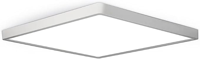 LED Flush Mount Ceiling Light Fixture, 4000K Neutral White, 12inch 24W, 3200LM, Slim Flat Panel Lighting Fixture, Square Modern Ceiling Lamp for Bedroom, Kitchen, Living Room, Closet, Stairwell
