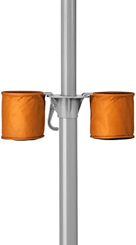 Wondershade Ultimate Portable Sun Shade Umbrella – Lightweight Adjustable Outdoor Patio & Beach Umbrella with Tripod Base (Orange)