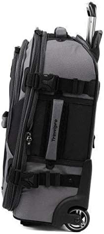 Travelpro Unisex-Adult Bold Softside Expandable Rollaboard Upright Luggage (Grey/Black, 2-Piece Set (22/28))