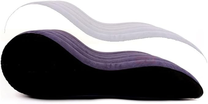 Inflatable Rocking Pillow, Bed Wedges & Body Positioners Pillow, Body Position Cushion, Surface Flocking for Sleeping Traveling Yoga (S-Shape Chair & Bed)