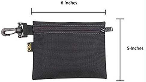 CLC Custom Leathercraft 1100 Multi-Purpose Clip-on Zippered Poly Bags, 3 Pack