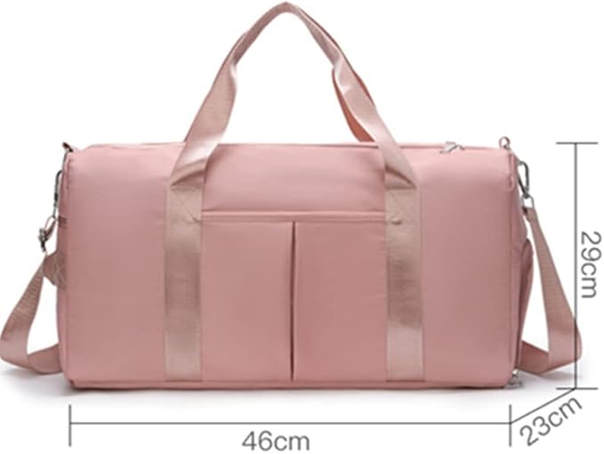 Men and Women's Travel Bag With Shoe Compartment Sports Tote Gym Bag Weekender Overnight Shoulder Bag