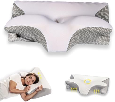 Neckhaven Pillow, Cervical Neck Pillow, Dreamers Relief Pillow for Pain Relief & Sleeping, Ergonomic Contour for Side Sleepers, Necks and Shoulder Support