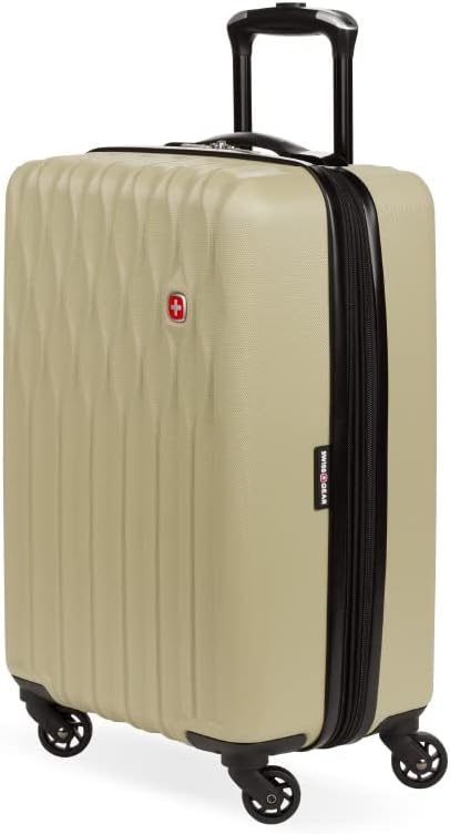 SwissGear 8018 Expandable Luggage, Hard Shell Carry-On Luggage with Spinner Wheels
