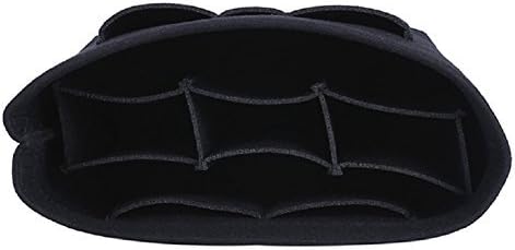 ZTUJO Purse Organizer Insert, Felt Bag Organizer For Handbag Purse Organizer, 13 Colors, 6 Size (Slender Medium, Black)