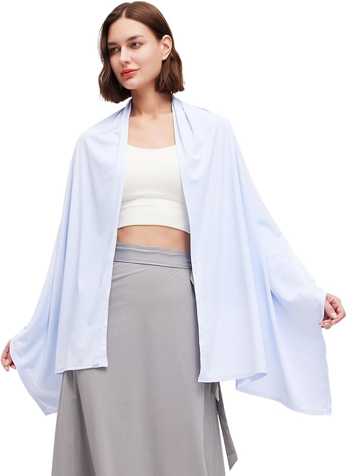 Sun Shawl UV Sun Protection UPF 50+ Beach Travel Scarf Wrap Summer Swimsuit Cover Up Cooling Blanket