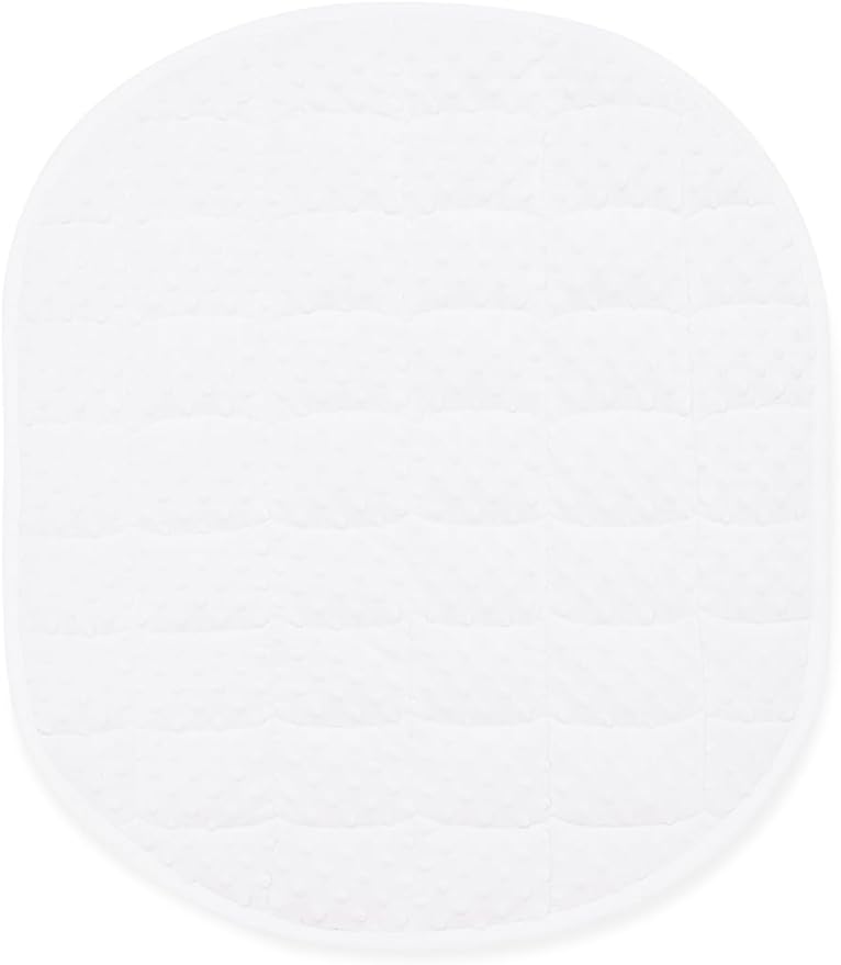 TONGDADA Weighted Lap Blanket 7lbs for Adult,Perfect for Relaxation, Lounging, Napping, Sleeping & Travel,Luxury Minky Weighted Body Blanket,Weighted Throw Blanket-White Minky Dot, 29" x 24"