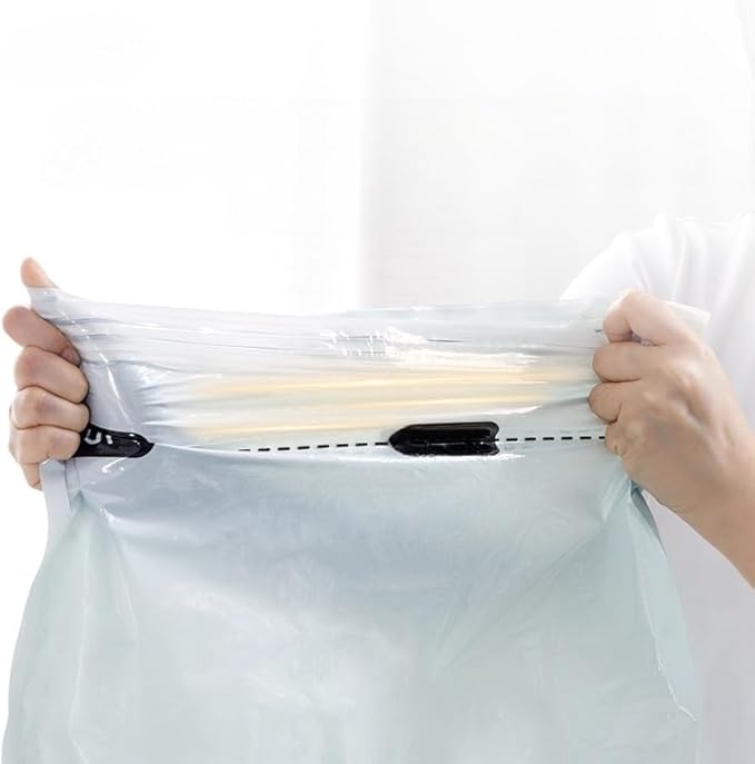 Vacuum Storage Bags for Clothing - NeatNest 6 Pack Flat Space Saver Bags, 3 Small+3 Medium, for Clothes, Towels, Sweaters, Dual Compression (Vacuum or Hand Press), Airtight and Reusable