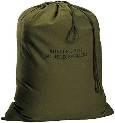 Rothco Canvas Barracks Bag – Rugged Multi-Functional Gym Travel Laundry Drawstring Sack