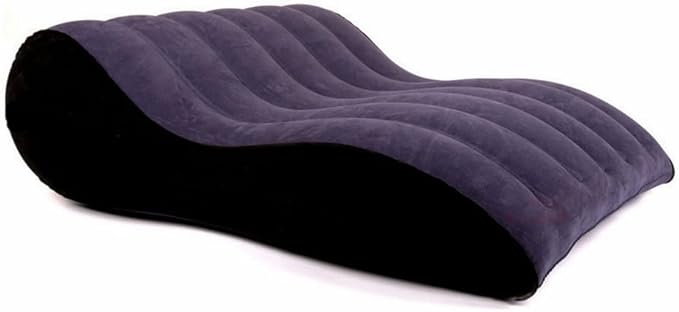 Inflatable Rocking Pillow, Bed Wedges & Body Positioners Pillow, Body Position Cushion, Surface Flocking for Sleeping Traveling Yoga (S-Shape Chair & Bed)