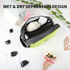 GOX Travel Toiletry Bag Dopp Kit Case for Men Multifunction Packing Organizer Pouch