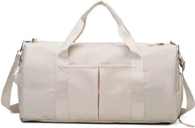 Men and Women's Travel Bag With Shoe Compartment Sports Tote Gym Bag Weekender Overnight Shoulder Bag