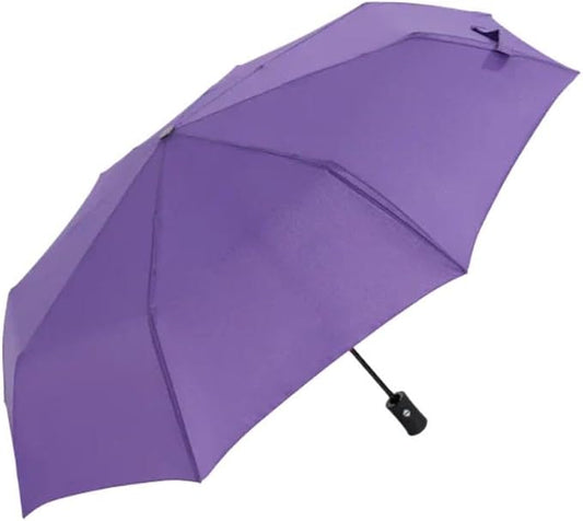 Windproof Travel Umbrella - Compact, Light, Full Automatic Open/Close - Folding Backpack Umbrella for Rain & Sun UV Preotection For Men & Women, Unbreakable 8 Fiberglass Ribs UK Design