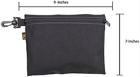 CLC Custom Leathercraft 1100 Multi-Purpose Clip-on Zippered Poly Bags, 3 Pack