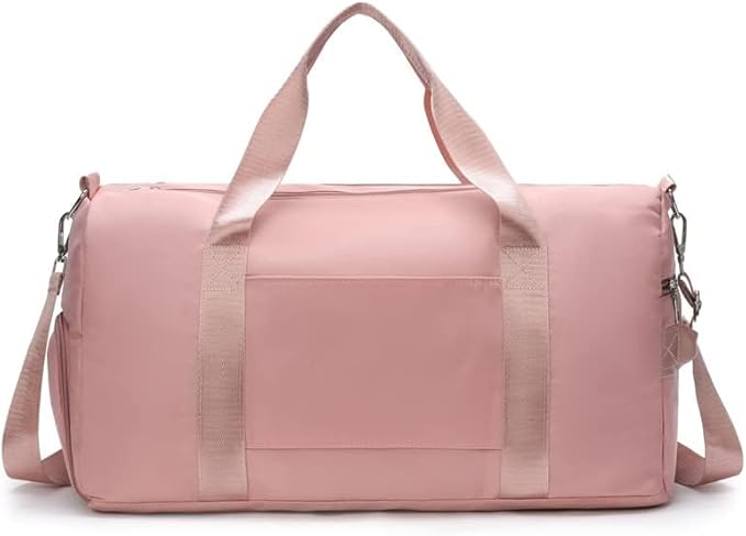 Men and Women's Travel Bag With Shoe Compartment Sports Tote Gym Bag Weekender Overnight Shoulder Bag