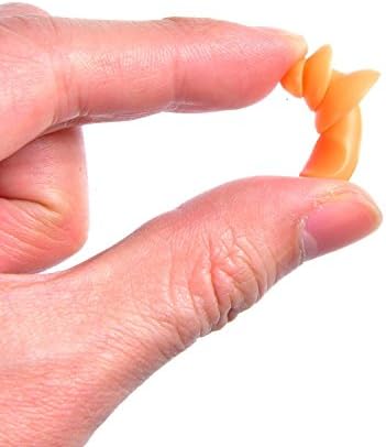 20 Pairs Corded Ear Plugs Reusable Silicone Earplugs with String Banded Ear Plug for Sleeping Noise Cancelling Noise Reduction Hearing Protection(Brown-Orange)