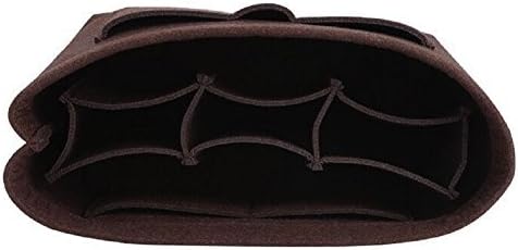 ZTUJO Purse Organizer Insert, Felt Bag Organizer For Handbag Purse Organizer,13 Colors, 6 Size (Large, Coffee)