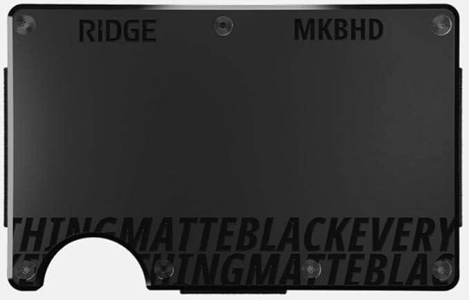Ridge Wallet for Men - Slim Minimalist Compact Wallet and Card Holder, RFID Protected Front Pocket Wallets for Men with Integrated Cash Strap