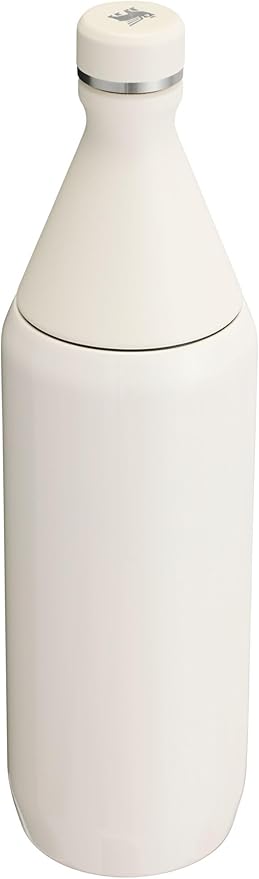 Stanley All Day Slim Bottle 34 oz | Twist On Lid with Leakproof Seal | Slim Design for Travel & Gym | Insulated Stainless Steel | BPA-Free | Cream
