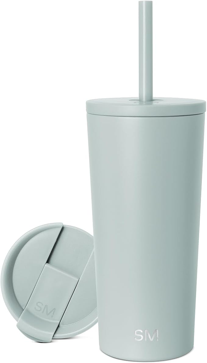 Simple Modern Classic Tumbler with Straw Lid | Insulated Iced Coffee Cup Reusable Stainless Steel Water Bottle Travel Mug | Gifts for Women Men Her Him | 20oz | Sea Glass Sage