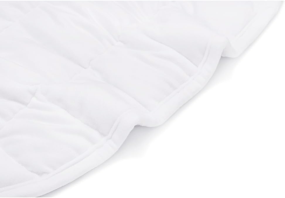 TONGDADA Weighted Lap Blanket 7lbs for Adult,Perfect for Relaxation, Lounging, Napping, Sleeping & Travel,Luxury Minky Weighted Body Blanket,Weighted Throw Blanket-White Minky, 29" x 24"