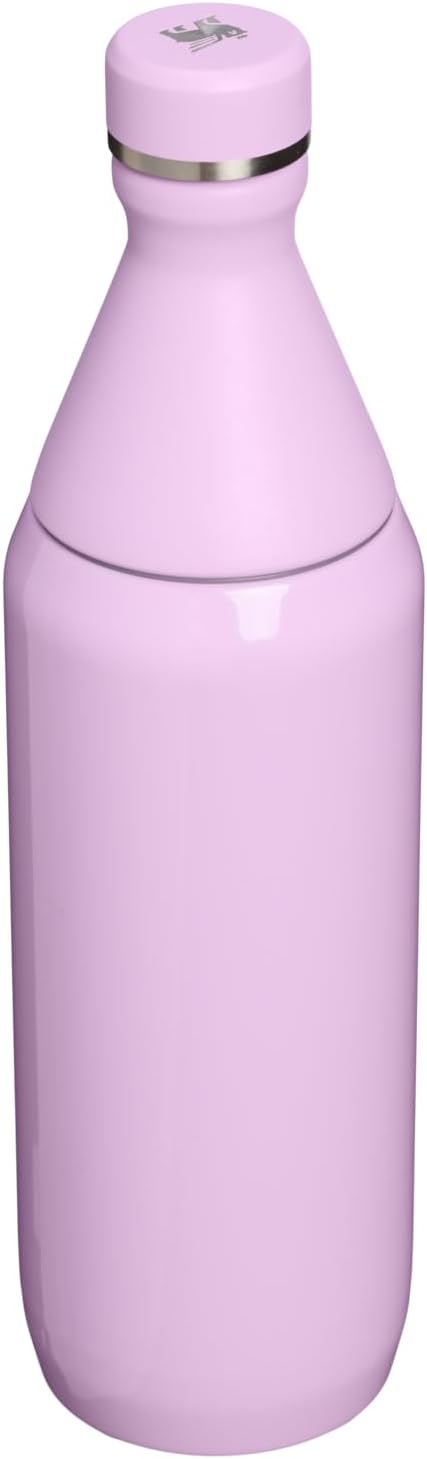 Stanley All Day Slim Bottle 20 oz | Twist On Lid with Leakproof Seal | Slim Design for Travel & Gym | Insulated Stainless Steel | BPA-Free | Soft Orchid Gloss