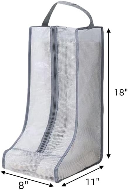 Portable 2 Pack Boots Storage, Tall Boots Storage/Protector Bag,Grey Portable waterproof storage bags are used for travel storage, under the bed, wardrobe, shoe cabinet and other home storage