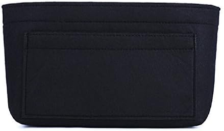ZTUJO Purse Organizer Insert, Felt Bag Organizer For Handbag, 13 Colors, 6 Sizes (Small, Black)