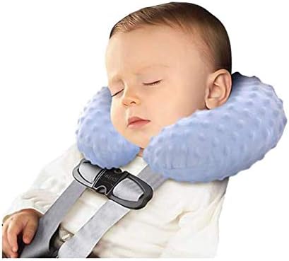 PENINSULA LOVE Kids Inflatable Travel Pillow Adjustable U Shaped Neck Support Pillow with Washable Cover Soft Memory Foam Head Support Travel Accessories for Airplane, Car, Train, Bus