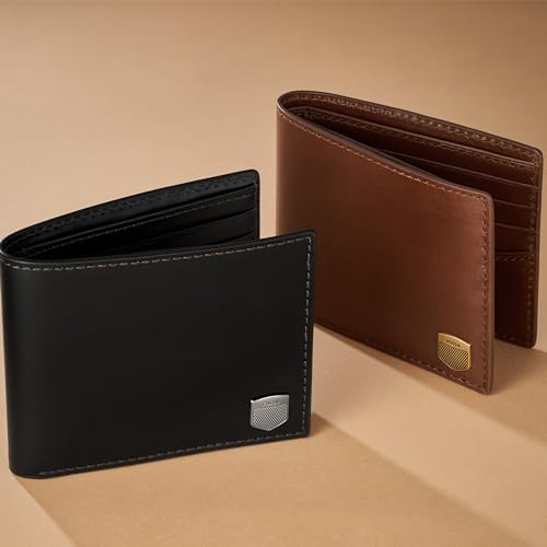 Fossil Men's Hayes Leather Bifold Wallet with Flip ID Window