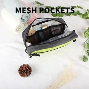 GOX Travel Toiletry Bag Dopp Kit Case for Men Multifunction Packing Organizer Pouch
