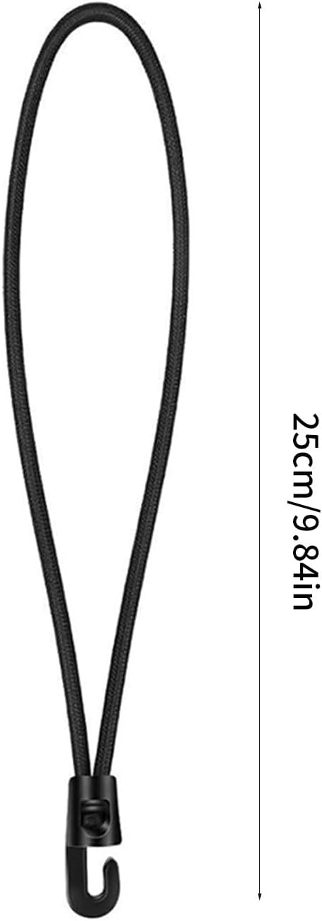 20Pcs Bungee Cord Expander Tarpaulin Tensioner Straps Strong Elastic Tie Down Rope With Hook For Camping Tarps Tents