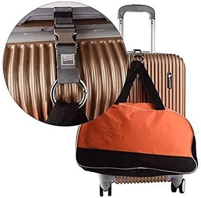 2PCS Add a Bag Luggage Strap Jacket Gripper,Heavy Duty Luggage Straps Carry-on Baggage Suitcase Straps Belts Travel Accessories Carry Your Extra Bags (Grey)