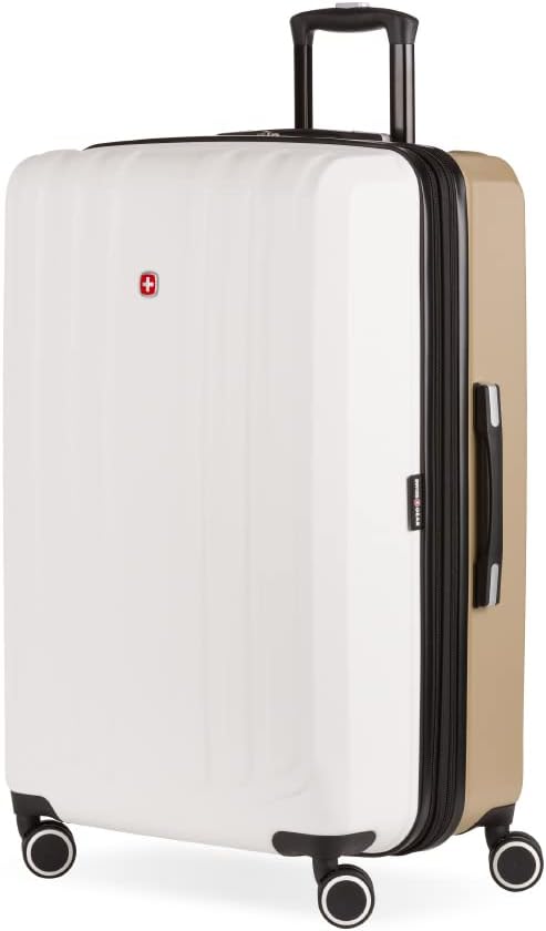 SwissGear Duet Expandable Luggage, Hard Shell Large Luggage with Spinner Wheels
