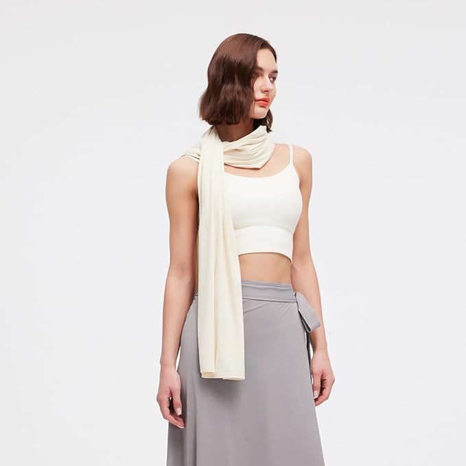 Sun Shawl UV Sun Protection UPF 50+ Beach Travel Scarf Wrap Summer Swimsuit Cover Up Cooling Blanket