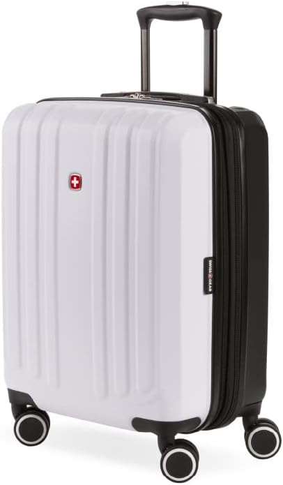 SwissGear Duet Expandable Luggage, Hard Shell Carry-On Luggage with Spinner Wheels