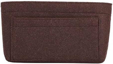 ZTUJO Purse Organizer Insert, Felt Bag Organizer For Handbag Purse Organizer,13 Colors, 6 Size (Medium, Coffee)