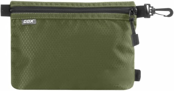 GOX Small Toiletry Bag for Men Bulk Cosmetic Bag Dopp Kit Carry On Zipper Pouch Organization Nylon Small Packing Sack Waterproof (Dark Green)
