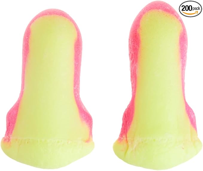 Howard Leight by Honeywell Laser Lite High Visibility Disposable Foam Earplugs, Pink/Yellow , 200-Pairs (LL-1) - 3301105