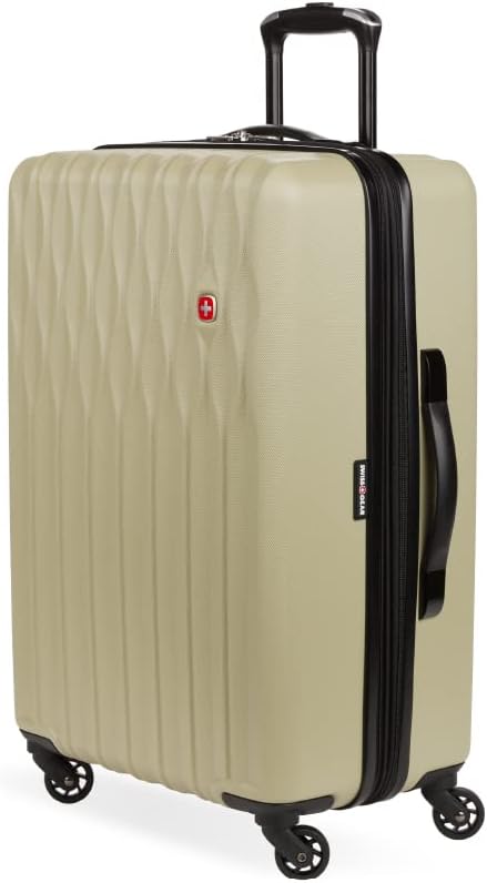 SwissGear 8018 Expandable Luggage, Hard Shell Medium Luggage with Spinner Wheels