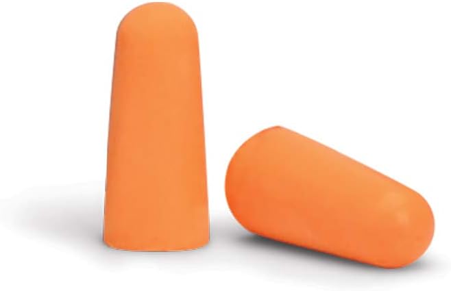 Walker's 32dB NRR Sound Blocking PU Foam Passive Hearing Protection Range Shooting Hunting Work Soft Comfortable Adaptable Orange Earplugs - 25 Pair Bag