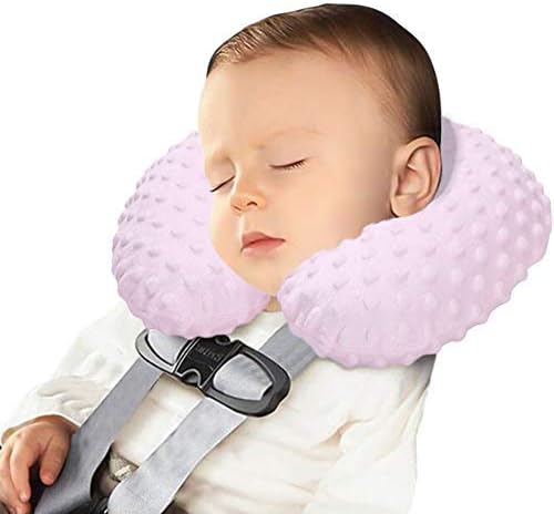 PENINSULA LOVE Kids Inflatable Travel Pillow Adjustable U Shaped Neck Support Pillow with Washable Cover Soft Memory Foam Head Support Travel Accessories for Airplane, Car, Train, Bus