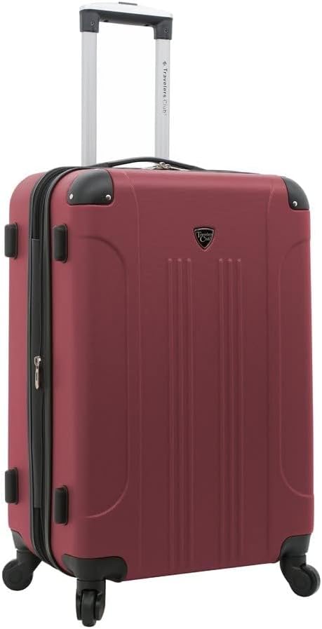 Travelers Club Chicago Hardside Expandable Spinner Luggage, Apple Butter, 5 Piece Set