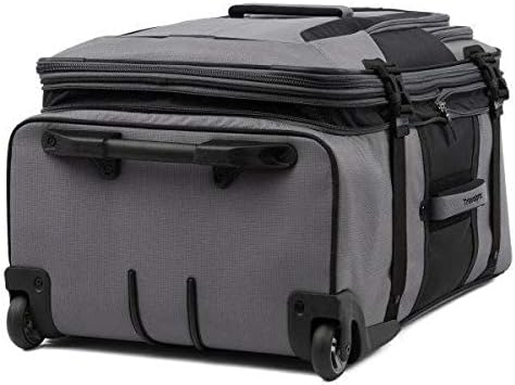Travelpro Unisex-Adult Bold Softside Expandable Rollaboard Upright Luggage (Grey/Black, 2-Piece Set (22/28))
